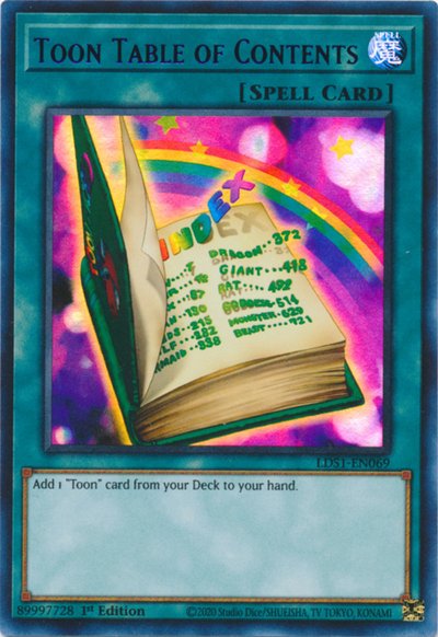 Toon Table of Contents